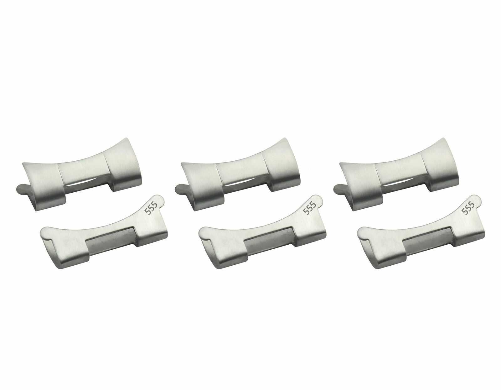 3 SET 555 END LINK PIECE FOR VINTAGE ROLEX PERPETUAL OYSTER WATCH BAND TOP QLTY