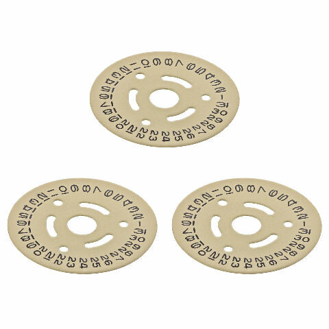 3 CALENDAR DATE DISC FOR LADY ROLEX NQS 2030/2035  6900 6901 6916 6917 CHAMPAGNE