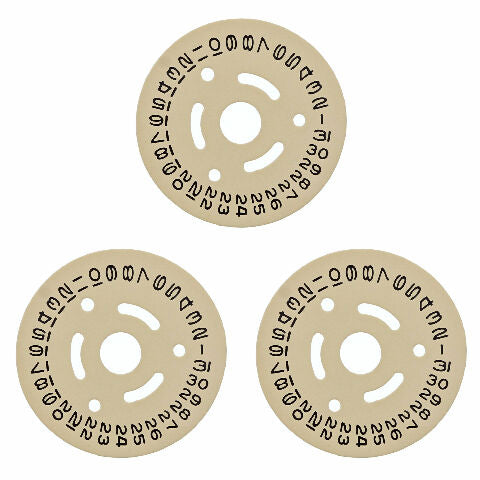 3 CALENDAR DATE DISC FOR LADY ROLEX NQS 2030/2035  6900 6901 6916 6917 CHAMPAGNE