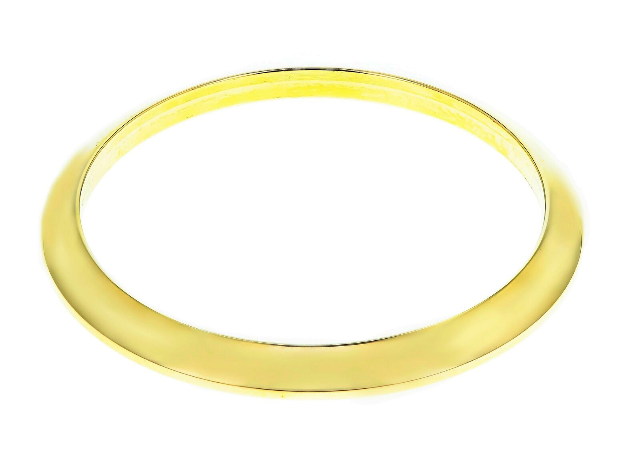 PLAIN SMOOTH BEZEL FOR VINTAGE 34MM ROLEX AIRKING DATE 1500 1505 DOMED GOLD