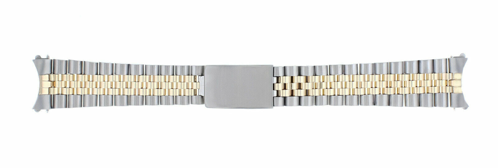 JUBILEE WATCHBAND FOR MENS 34MM ROLEX DATE 1601 1500 14000 REAL GOLD 18K/SS 19MM