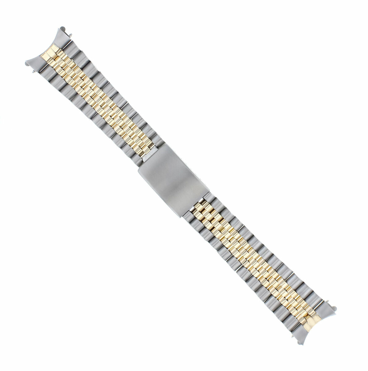 JUBILEE WATCHBAND FOR MENS 34MM ROLEX DATE 1601 1500 14000 REAL GOLD 18K/SS 19MM