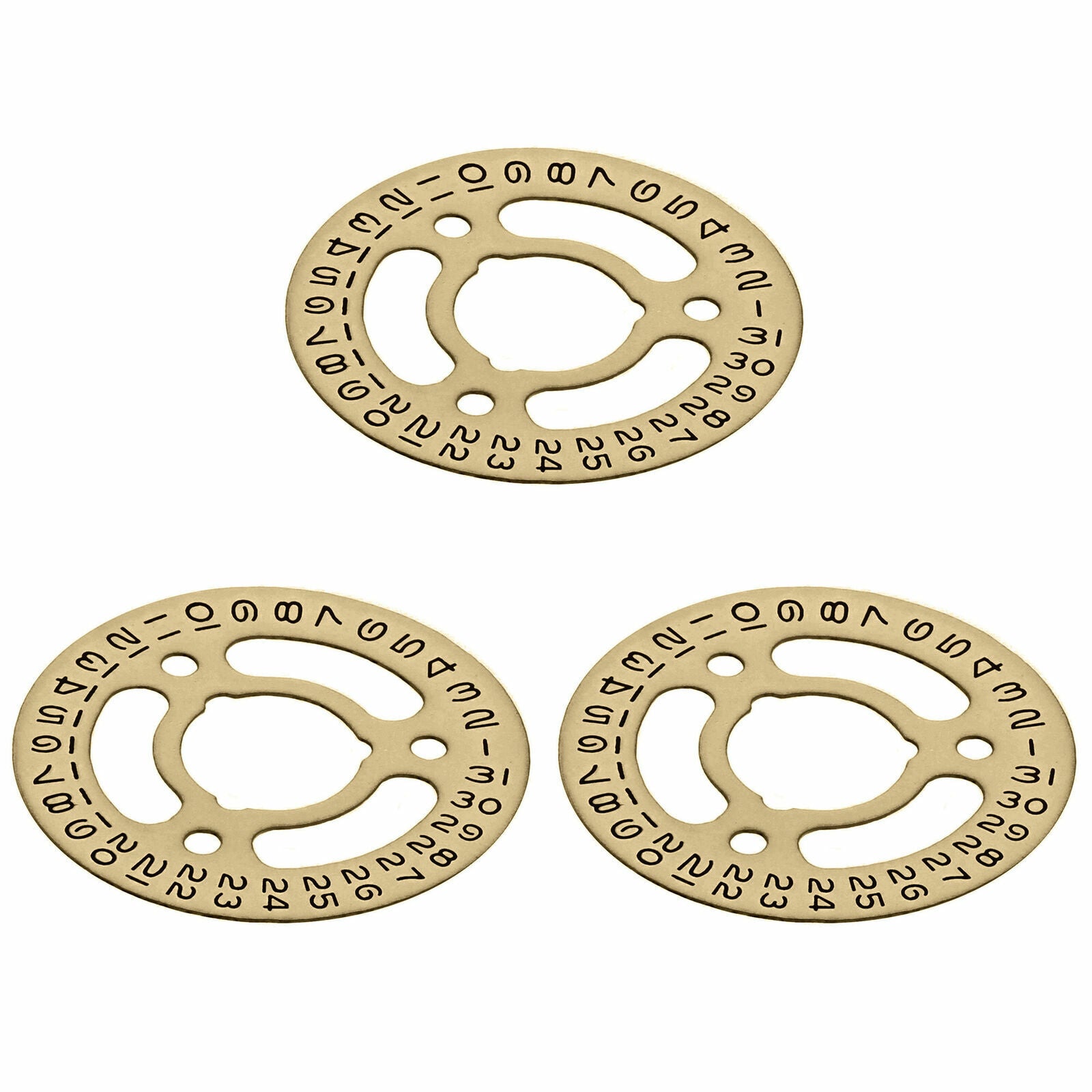 3 DATE DISC FOR ROLEX MOVEMENT 2130/2135 67180 67480 69160 69173 69174 CHAMPAGNE
