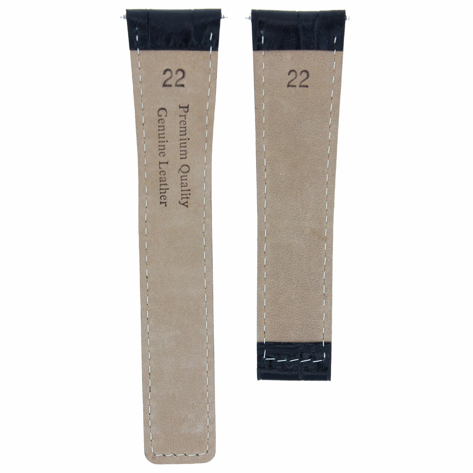 LEATHER WATCH STRAP BAND FOR 22/18MM TAG HEUER CARRERA SPACEX LTD WATCH BLACK