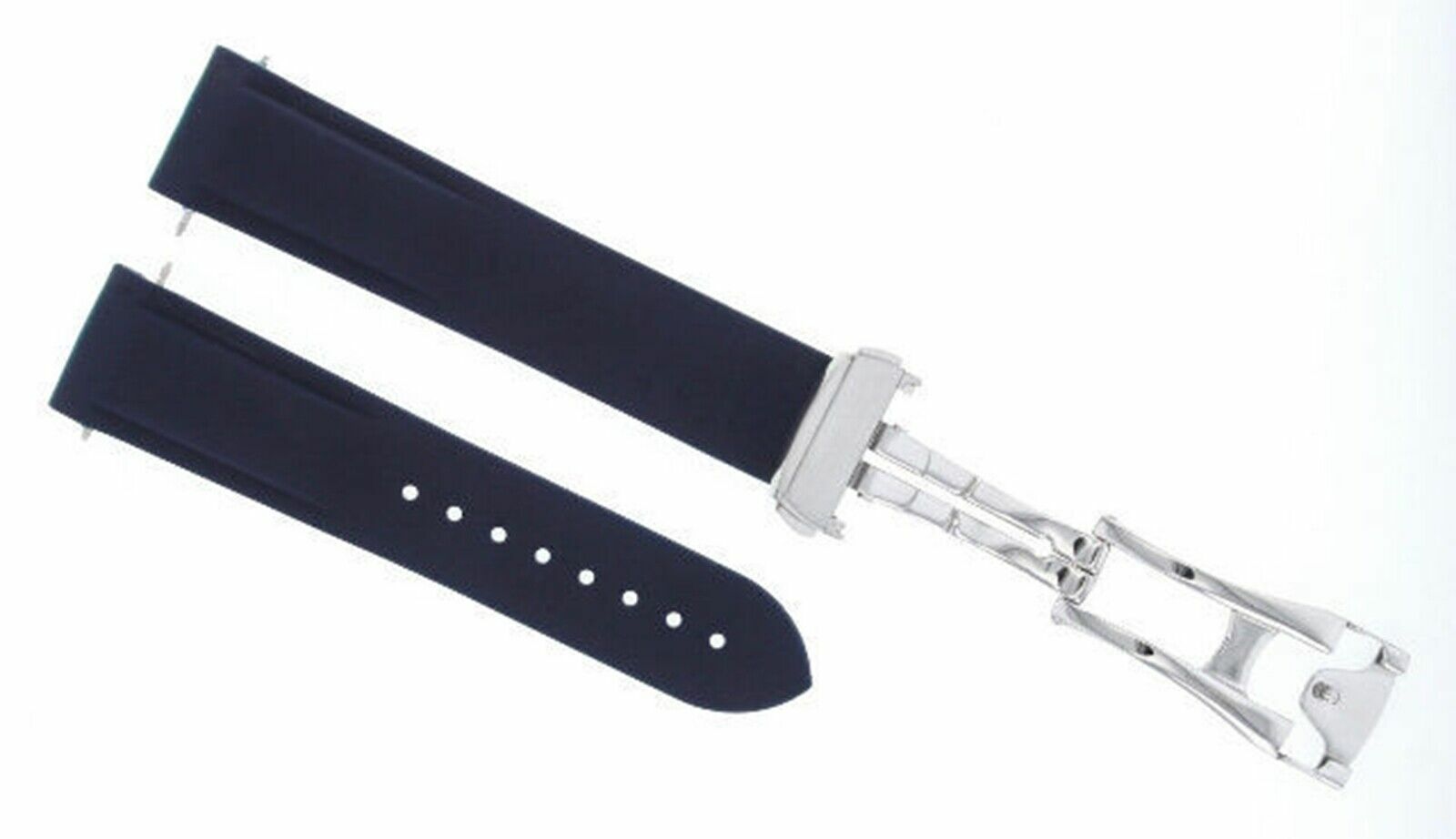 22MM RUBBER WATCH BAND STRAP FOR 45MM OMEGA SEAMASTER PLANET OCEAN WATCH BLUE