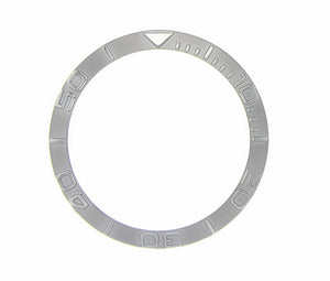 Bezel Insert for 40MM Rolex Yachtmaster 16622 16623 116622 116623 Steel Silver