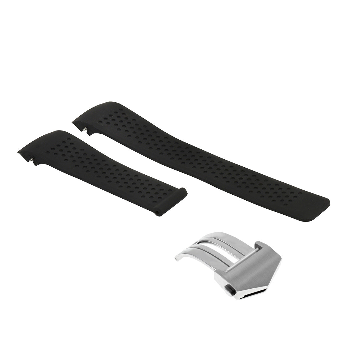 22MM CARRERA CALIBRE 17 RUBBER BAND STRAP CLASP FOR TAG HEUER AQUARACER FORMULA