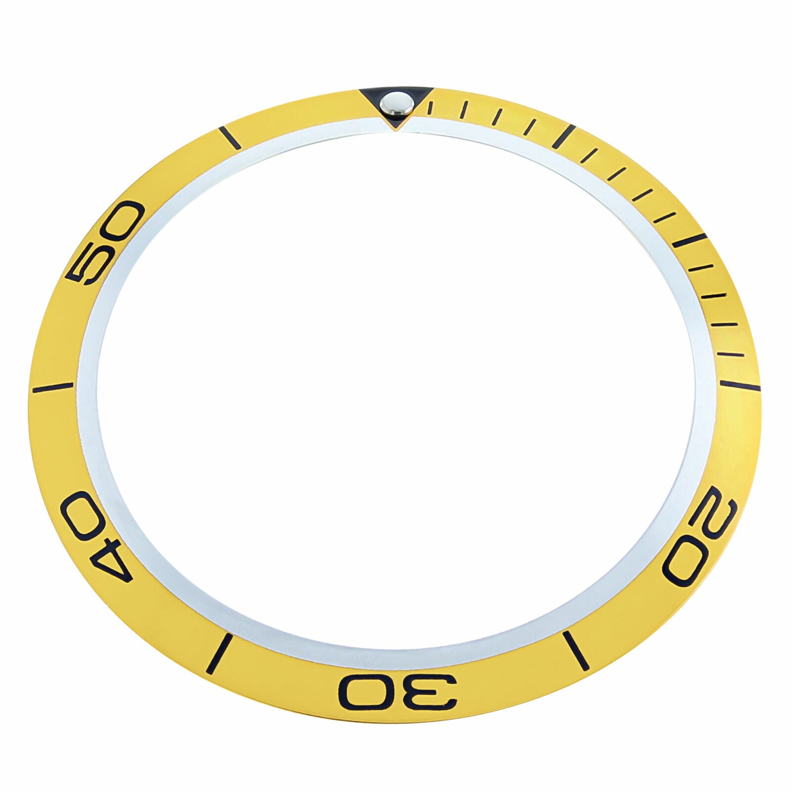 REPLACEMENT BEZEL INSERT LIGHT ORANGE FOR WATCH 38.10MM X 30.60MM