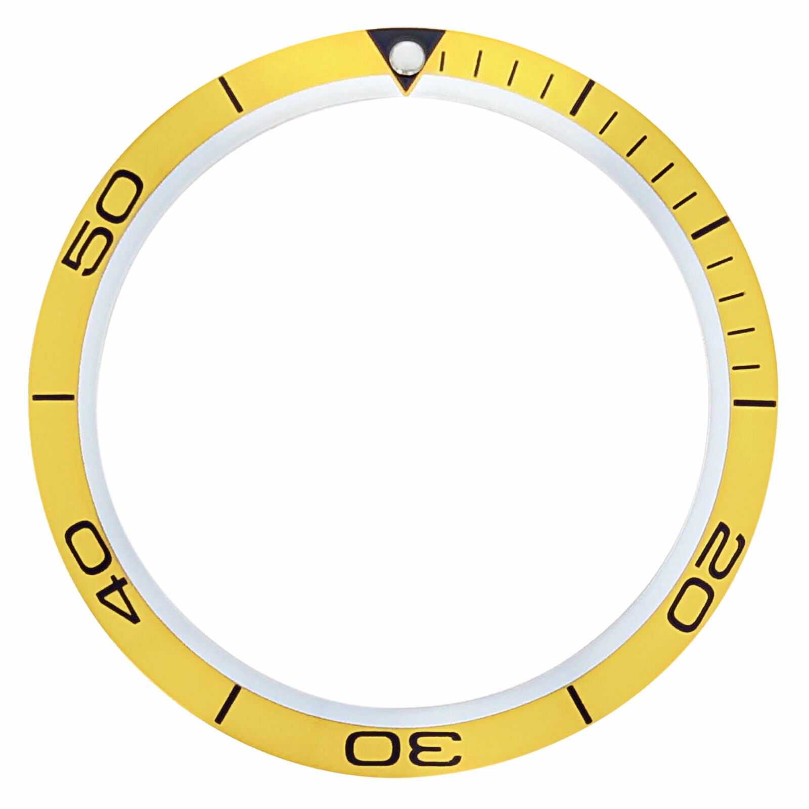 REPLACEMENT BEZEL INSERT LIGHT ORANGE FOR WATCH 38.10MM X 30.60MM