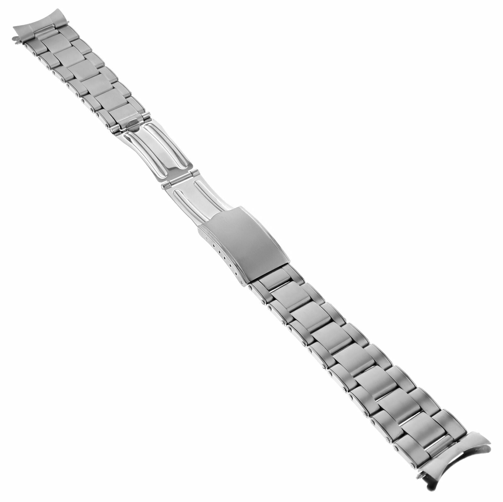 19MM OYSTER WATCH BAND STAINLESS STEEL FOR VINTAGE ROLEX AIRKING 1500 5500 RIVET