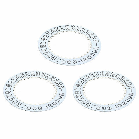 3 DATE DISC FOR ROLEX WATCH MOVEMENT 1560 1555 1556 1565 1575 WHITE TOP QUALITY