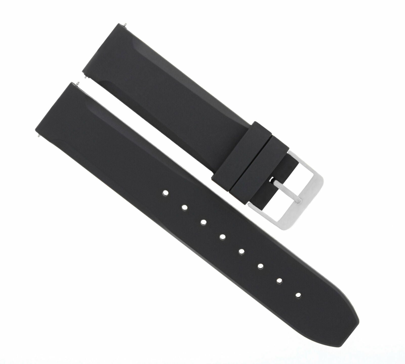 20MM NEW RUBBER DIVER BAND STRAP FOR 39MM MONTBLANC STAR 106467 WATCH BLACK