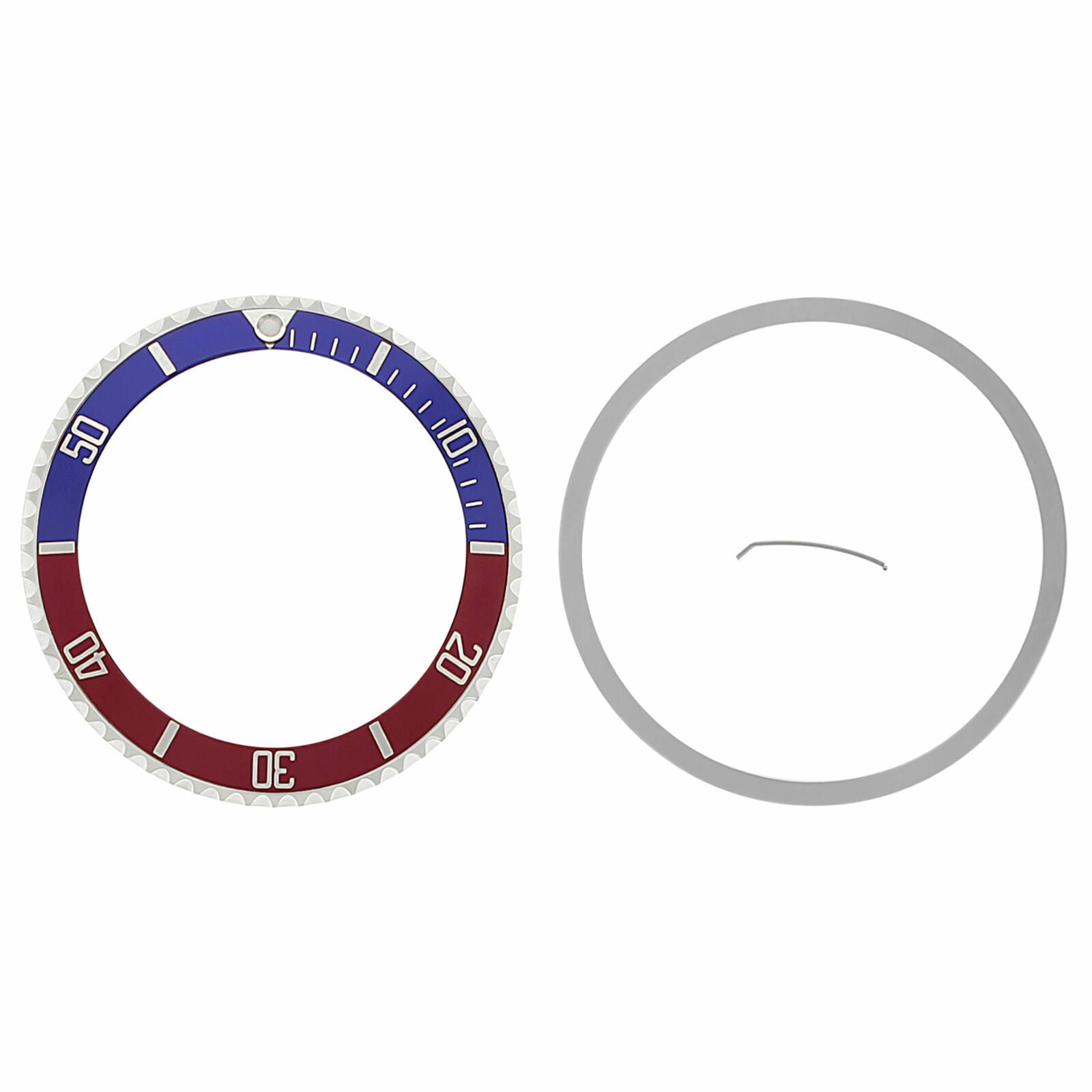 BEZEL + INSERT FOR ROLEX SUBMARINER 16800 16808 16813 16818 16613 BLUE/RED PEPSI