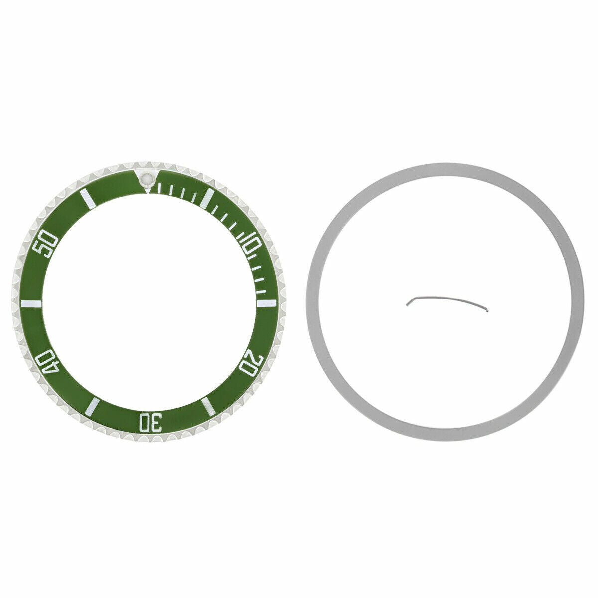 INSTALLED BEZEL + INSERT FOR ROLEX SUBMARINER 16613 16618 16800 16803 GREEN TQ