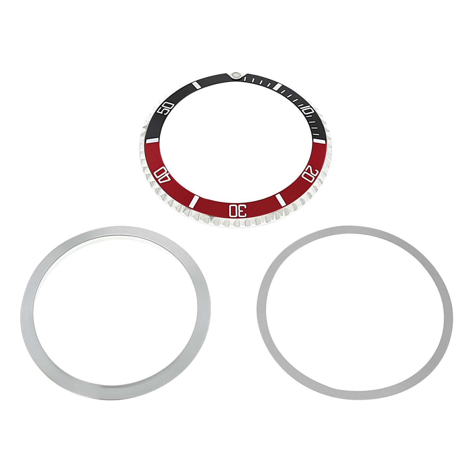 BEZEL,RETAINING,INSERT FOR OLDER ROLEX SUBMARINER 1680 5508 5513 5517  BLACK/RED