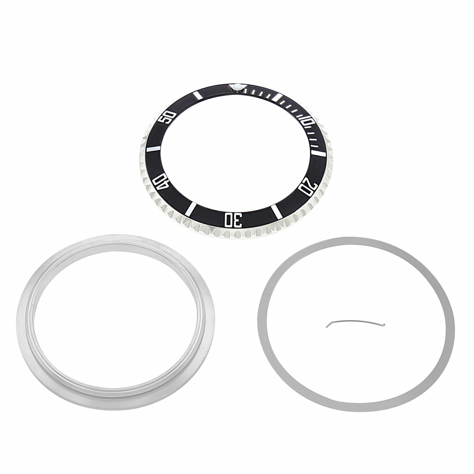 ROTATING BEZEL + RETAINING/CLICK SPRING/INSERT FOR ROLEX SUBMARINER 16800 16610