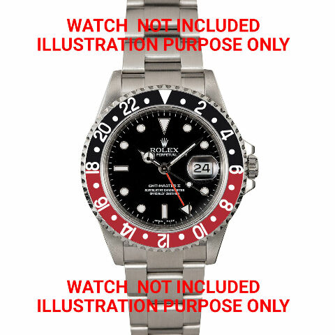 RETAINING BEZEL INSERT FOR ROLEX GMT 16700 16708 16710 16718 BLACK RED COKE