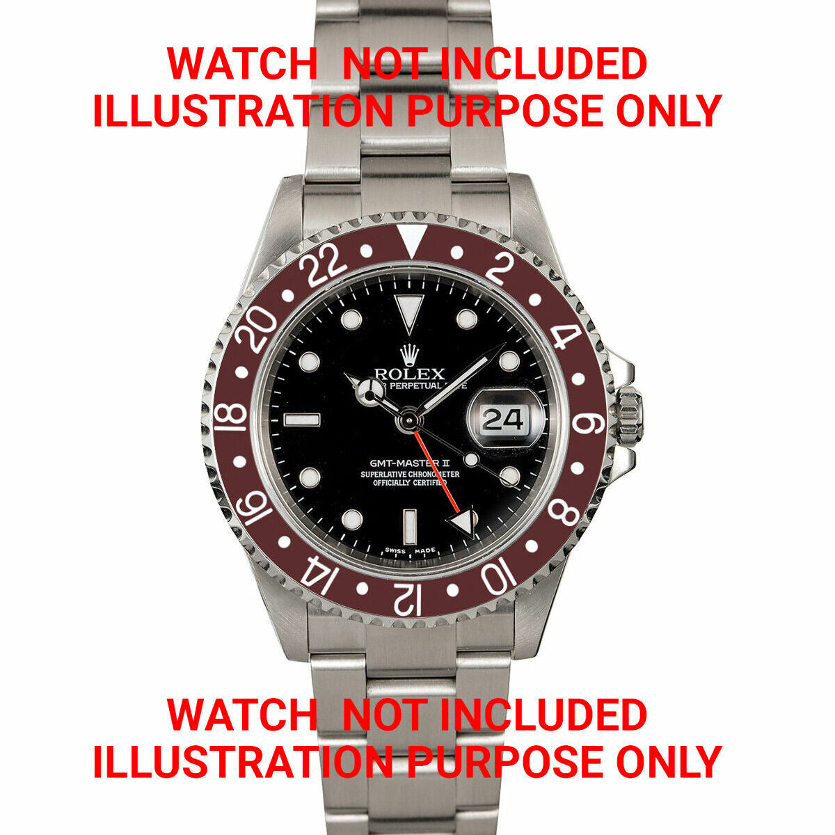 ROTATING+ BEZEL & INSERT COMPLETE FOR ROLEX GMT 16700 16708 16713 16718 BROWN