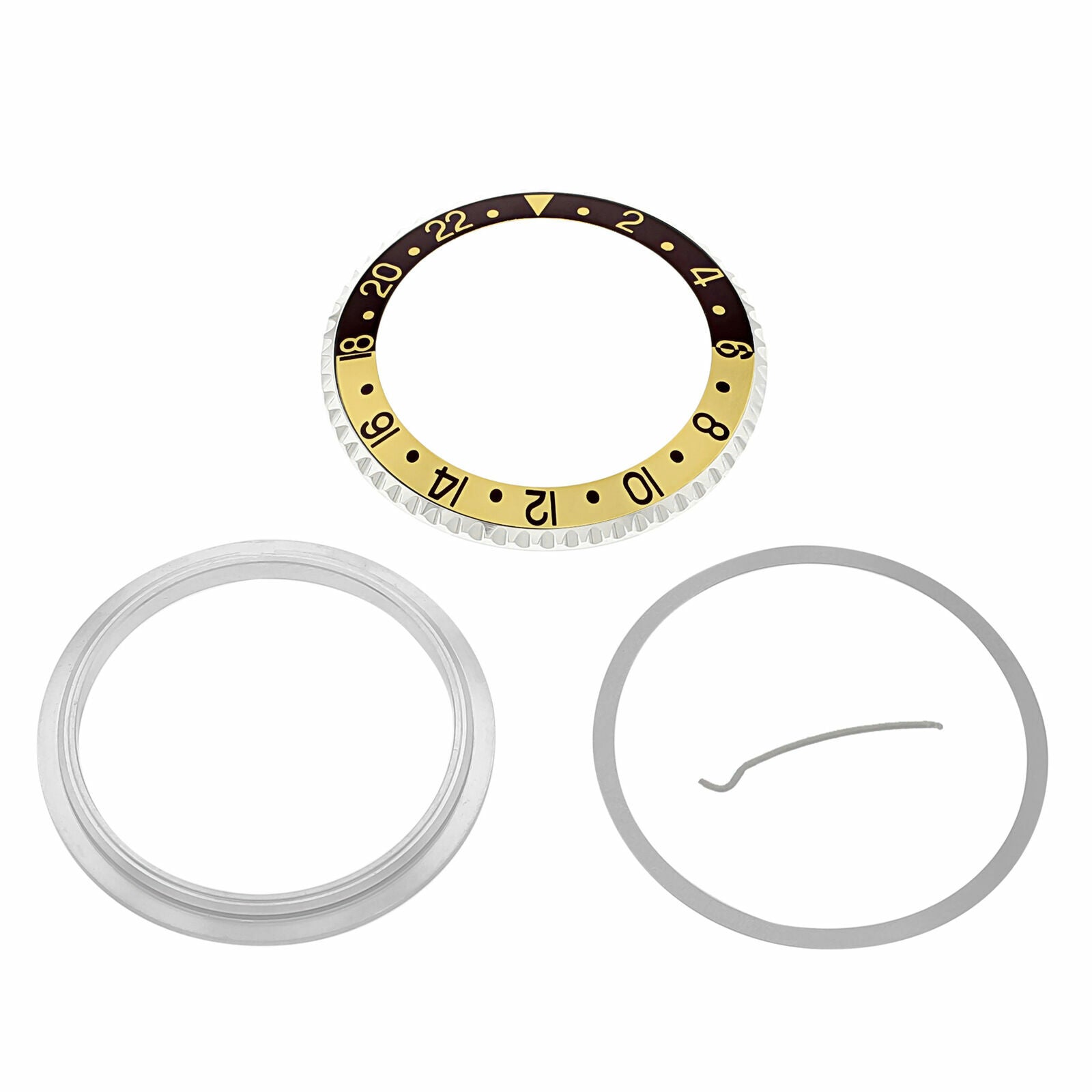 ROTATING + BEZEL + INSERT FOR ROLEX GMT BROWN/GOLD 16700 16710 16713 16718 16760