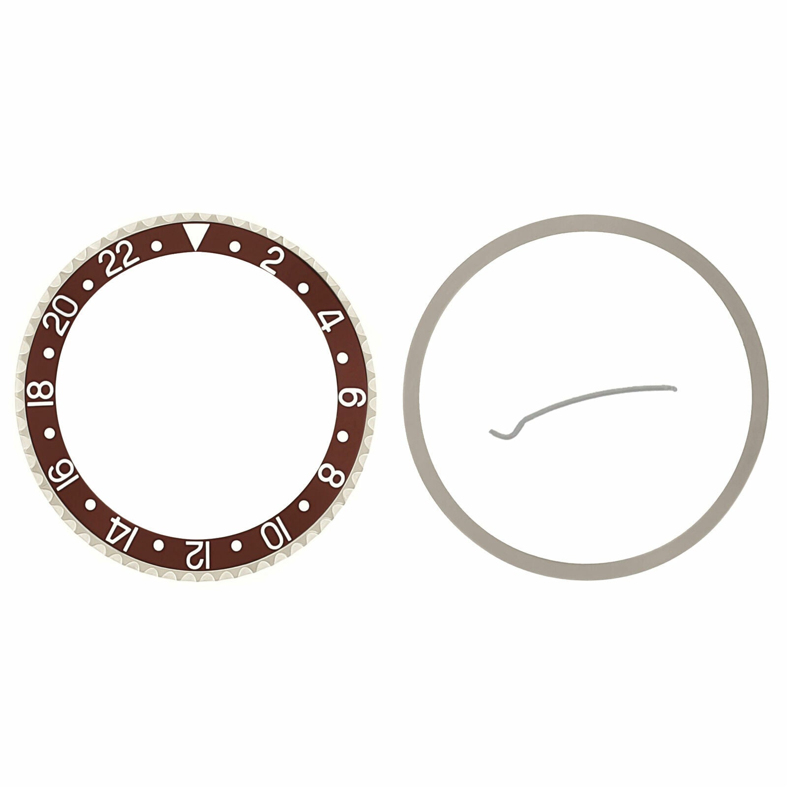 BEZEL+ INSERT FOR ROLEX NEW GMT 16700 16710 16713 16718 16760 SAPPHIRE BROWN