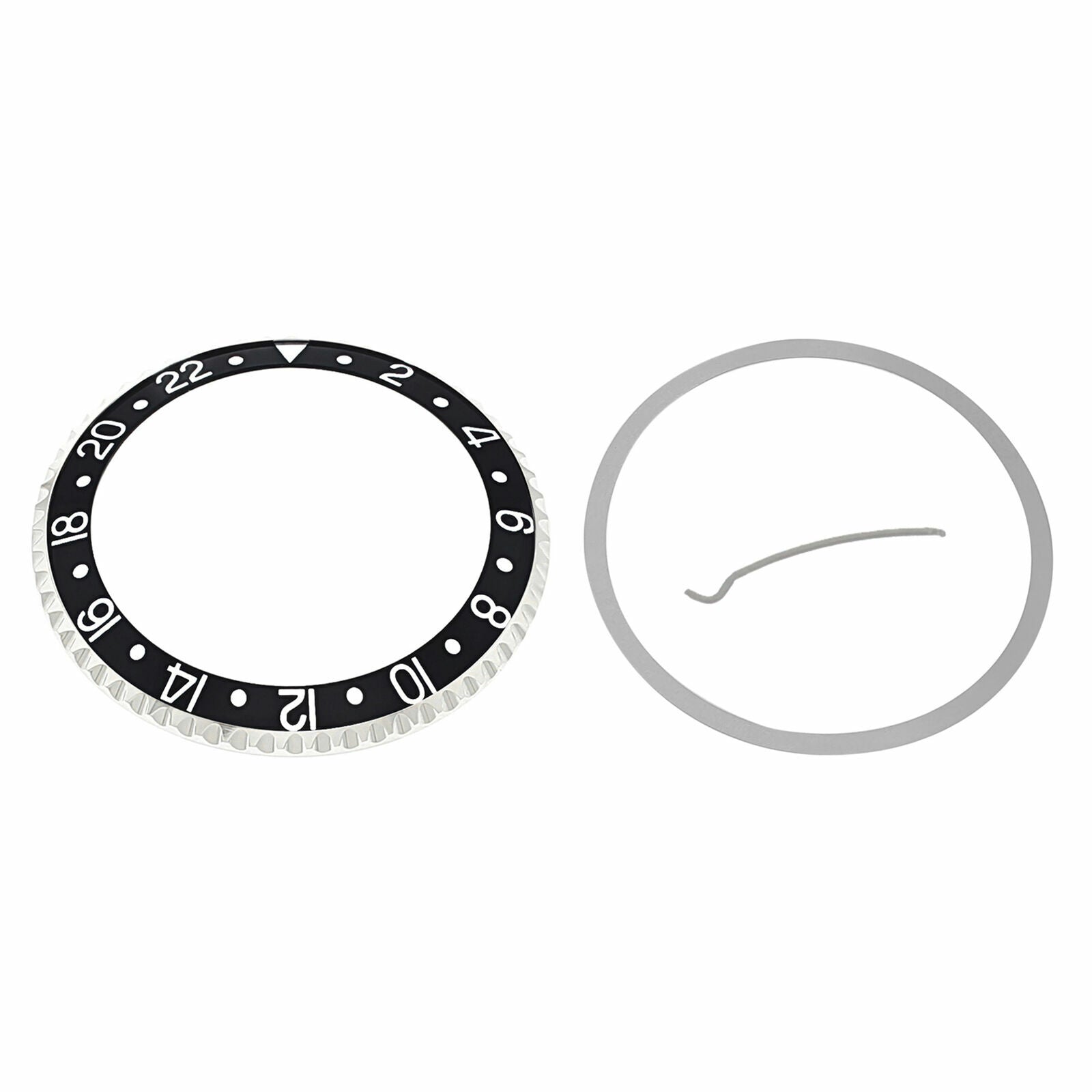 BEZEL & INSERT FOR ROLEX GMT 16700 16710 16713 16718 16760 SAPPHIRE MODEL BLACK