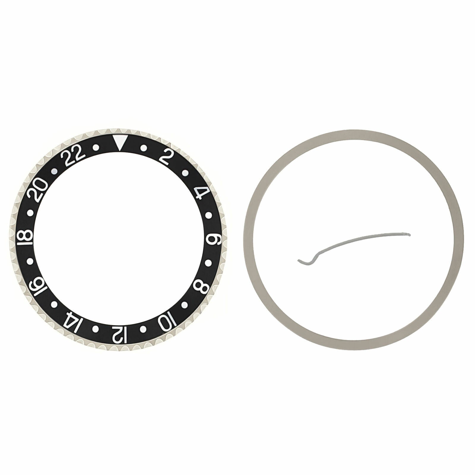 BEZEL & INSERT FOR ROLEX GMT 16700 16710 16713 16718 16760 SAPPHIRE MODEL BLACK