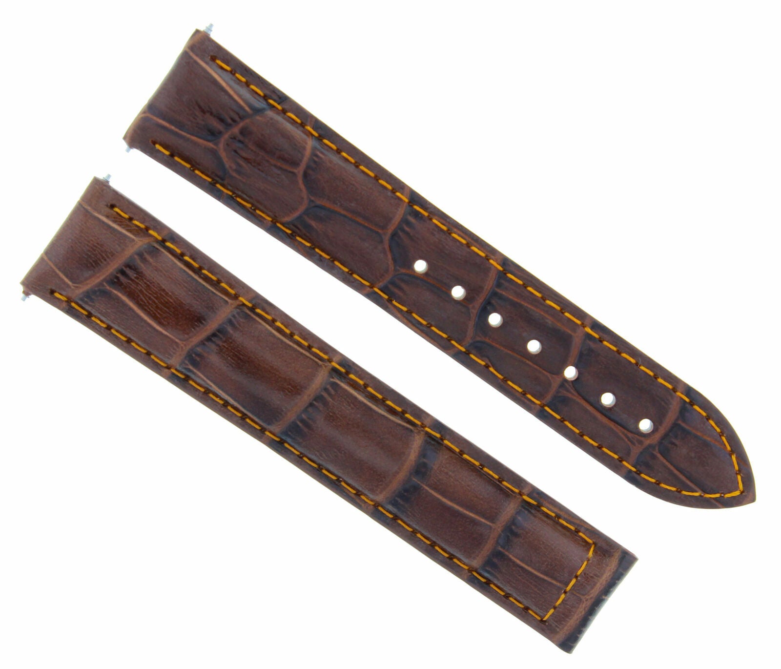 22MM GENUINE LEATHER BAND WATCH STRAP FOR 41.5MM OMEGA SPEEDMASTER 57 L/BROWN OS
