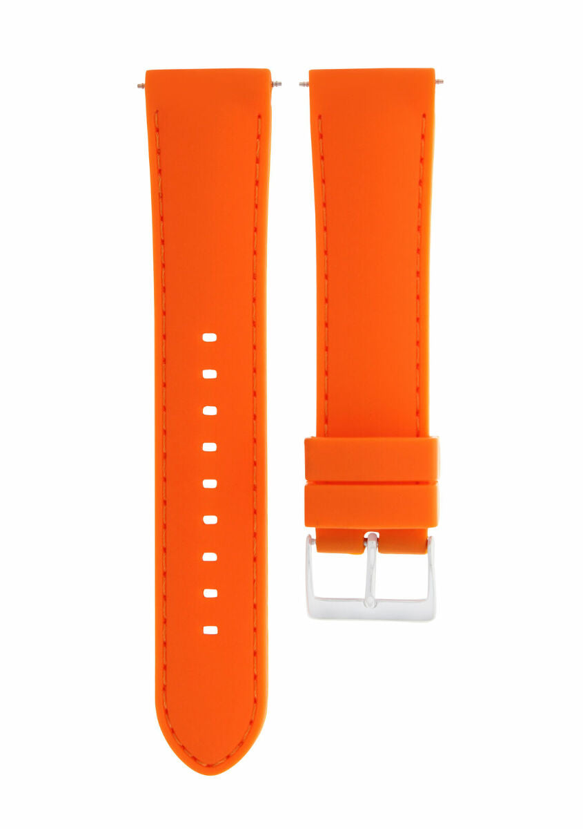 20MM SILICONE RUBBER DIVER WATCH BAND STRAP FOR FOSSIL WATCH ORANGE