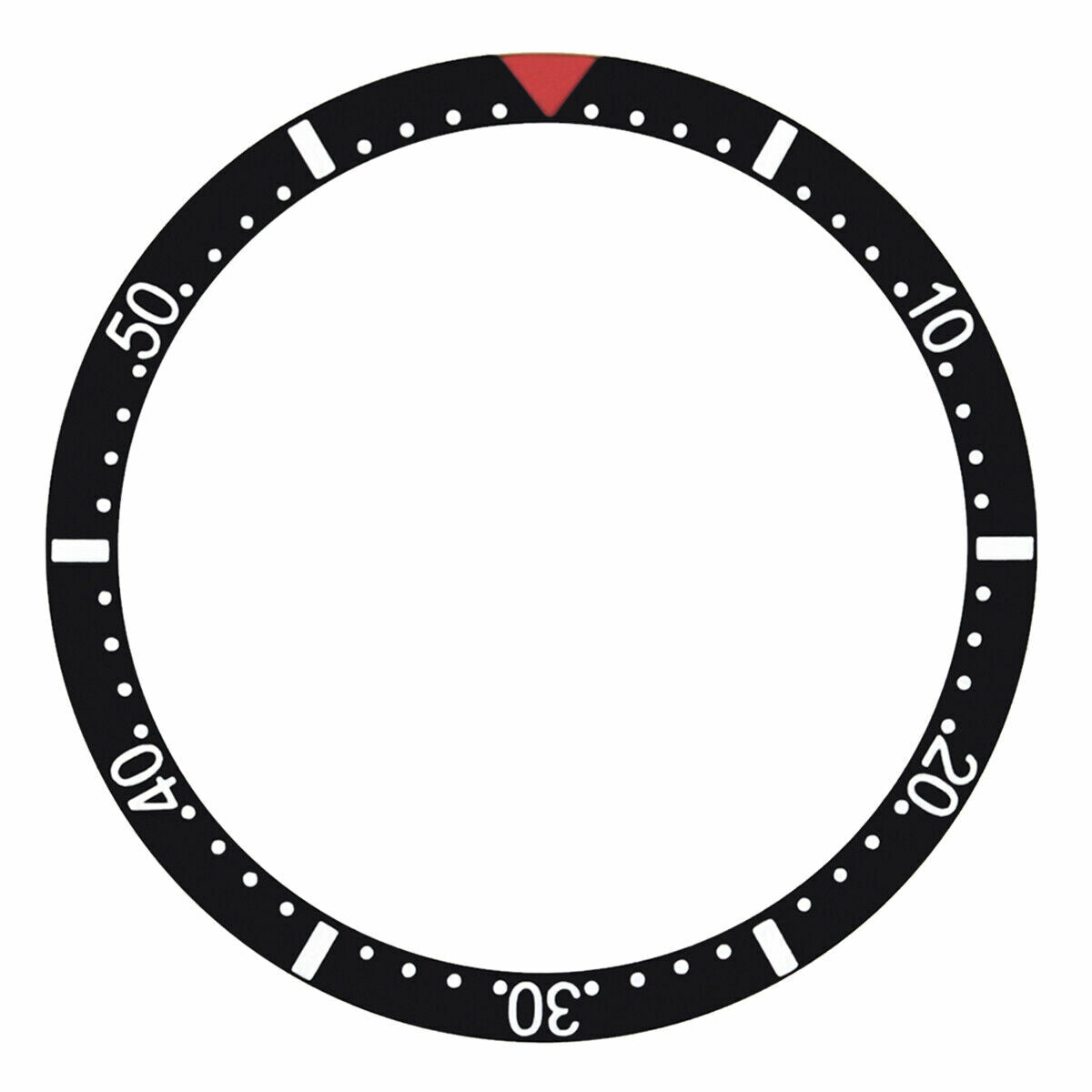 BEZEL INSERT FOR ROLEX TURNOGRAPH WATCH 6202 6204 WITH RED TRIANGLE