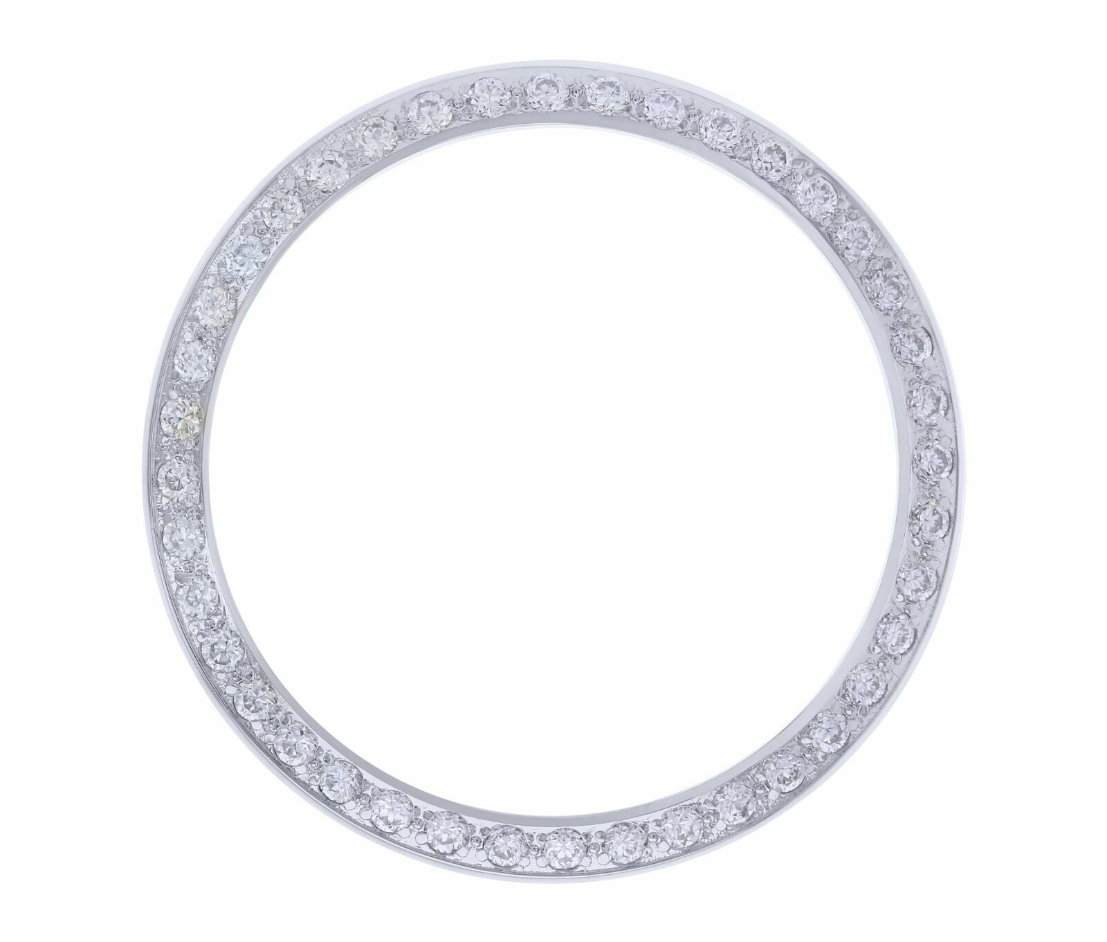 CREATED DIAMOND BEZEL FOR ROLEX 1601 1603 16013 16104 16220 16233 16234 WHITE