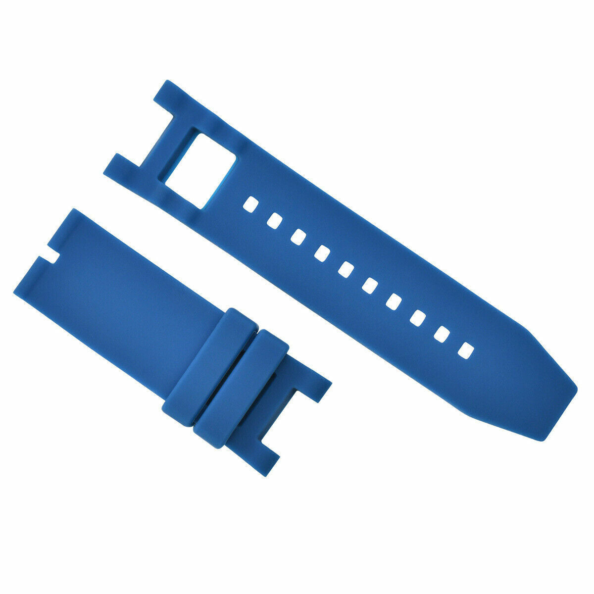 SILICONE RUBBER WATCH BAND STRAP FOR INVICTA SUBAQUA NOMA 5509 SPORT CHRONO BLUE
