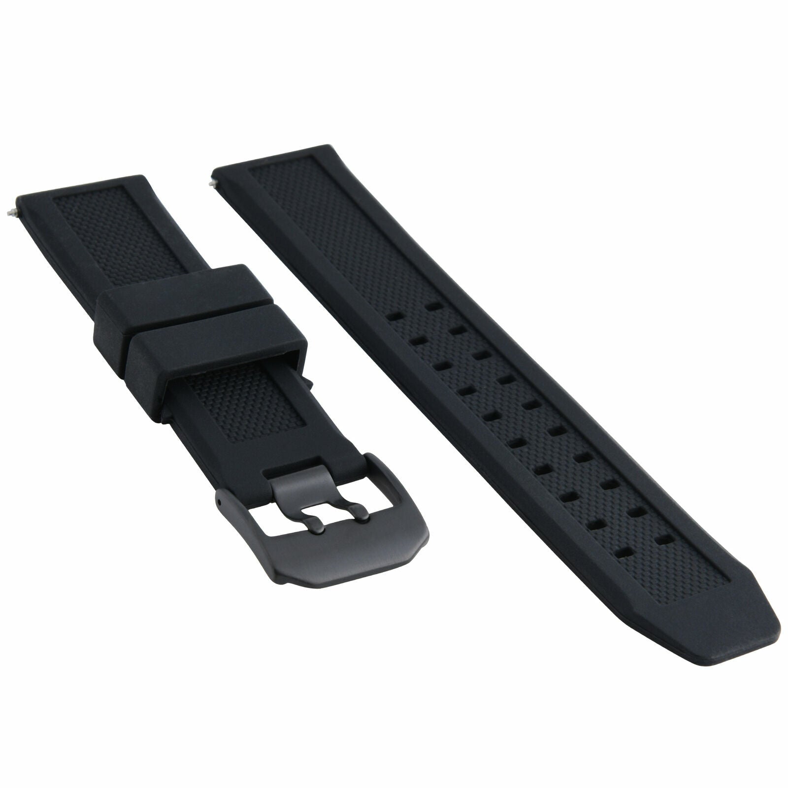 23MM FOR LUMINOX EVO RUBBER BAND STRAP 3050 3950 NAVY SEAL COLORMARK PVD BUCKLE