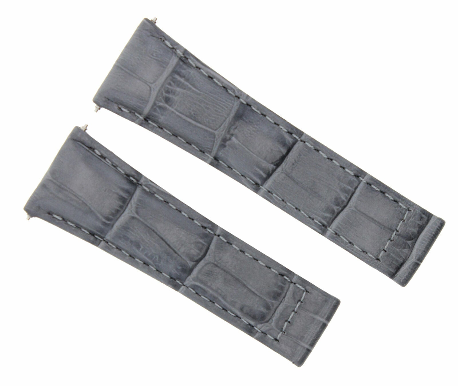 20MM NEW GENUINE LEATHER STRAP FOR ROLEX DAYTONA 16519 116518 WATCH GREY REGULAR