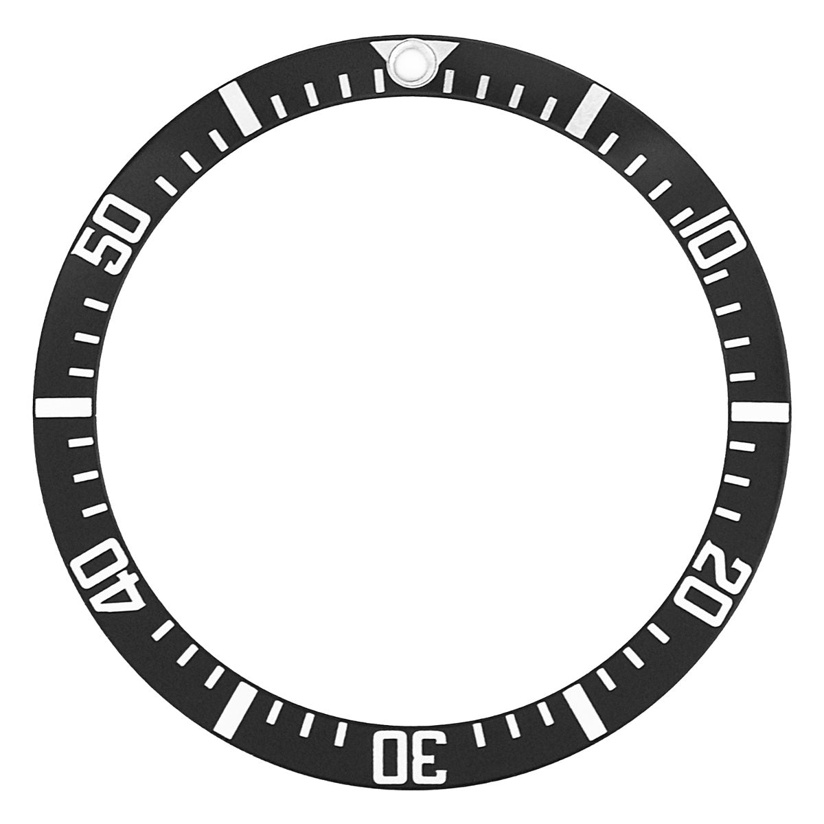 BEZEL INSERT ALUMINUM FOR ROLEX SUBMARINER  MILITARY 5517 5513 BLACK TOP QUALITY