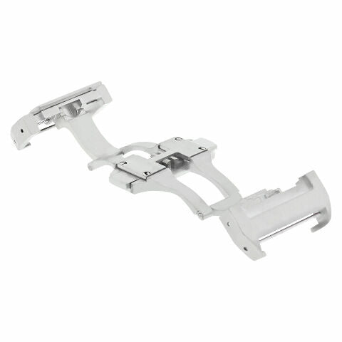 18MM DEPLOYMENT LEATHER BAND STRAP BUCKLE CLASP FOR CARTIER SANTOS 100 ROADSTER