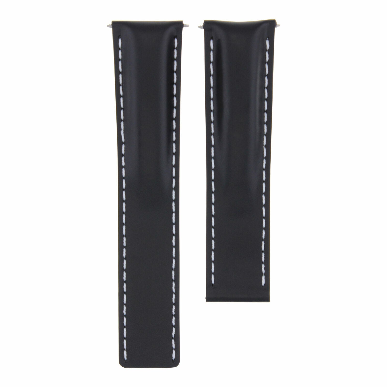 24/20 LEATHER BAND WATCH STRAP CLASP FOR BREITLING SUPER OCEAN AVENGER BLACK WS