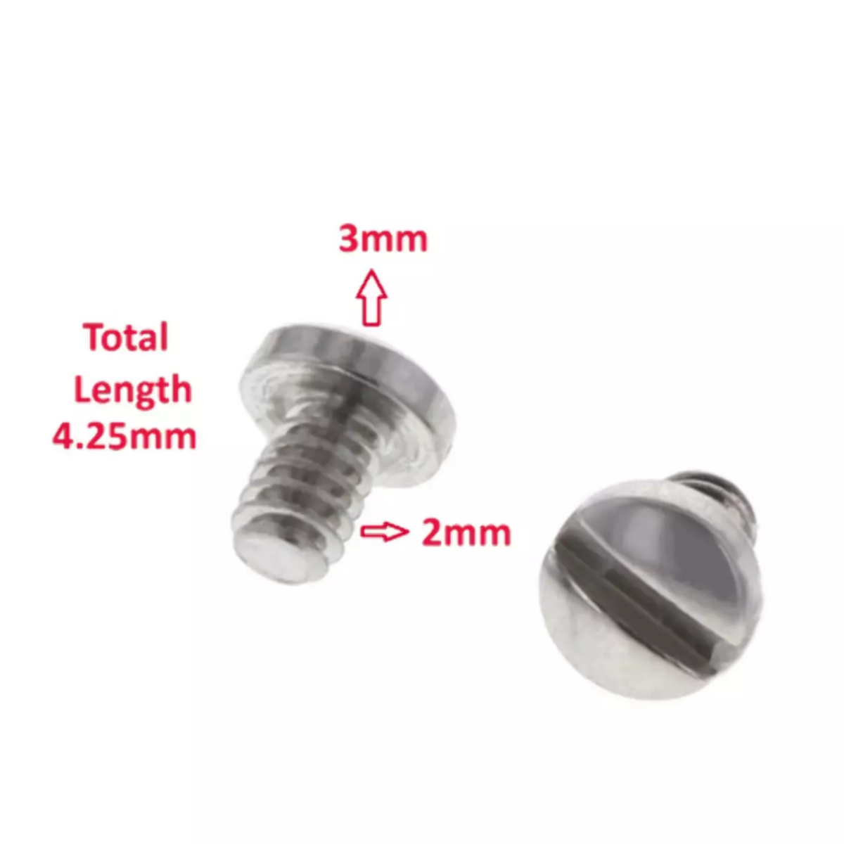 2 NEW SCREW FOR CROWN BRIDGE GUARD USE WITH PAM 44MM 47MM OEM PANERAI 590 GMT