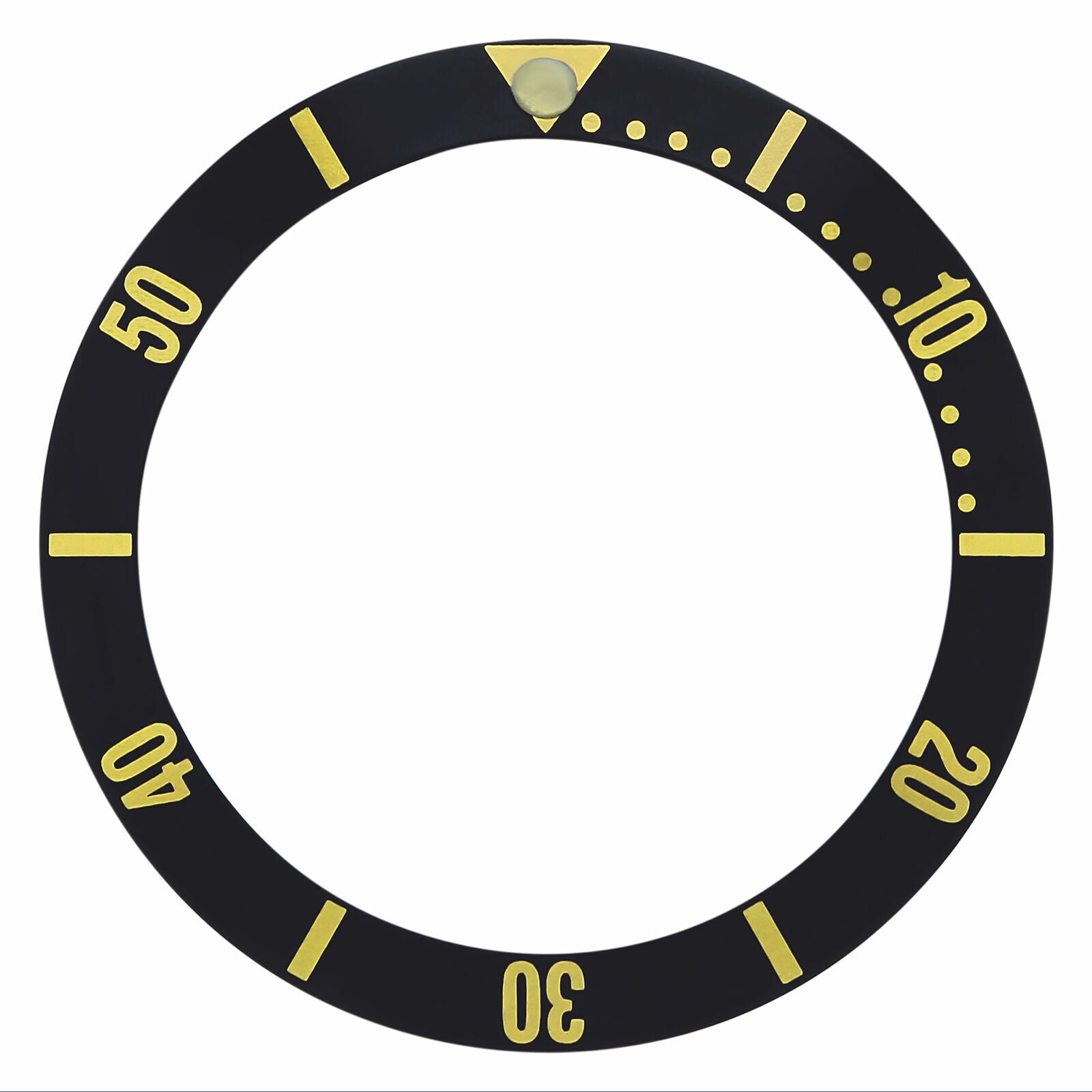 BEZEL INSERT FOR LADY TAG HEUER WATCH WD1420-G-20 WD1423-DO BLACK GOLD FONTS