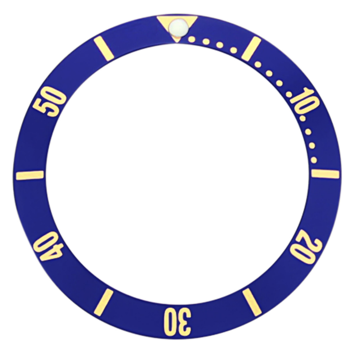 BEZEL INSERT FOR LADY TAG HEUER WATCH WD1420-G-20 BLUE GOLD FONTS