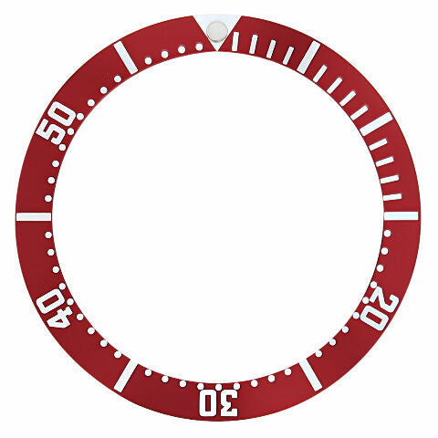 BEZEL INSERT FOR FIT 41MM CASE OMEGA SEAMASTER LONDON OLYMPIC 2012 WATCH RED TQ