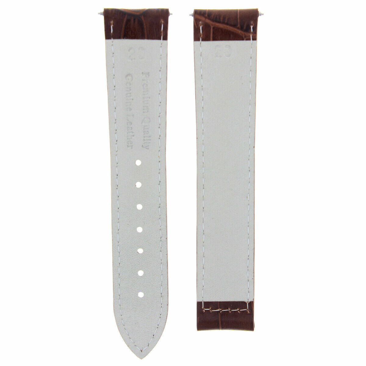 20MM LEATHER BAND STRAP FOR 41MM OMEGA SEAMASTER PLANET OCEAN TAN L/BROWN OS