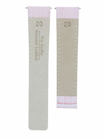 20MM NEW LEATHER WATCH BAND STRAP CLASP FOR CARTIER TANK FRANCAISE WATCH PINK