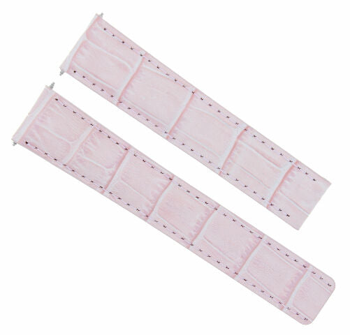 20MM NEW LEATHER WATCH BAND STRAP CLASP FOR CARTIER TANK FRANCAISE WATCH PINK