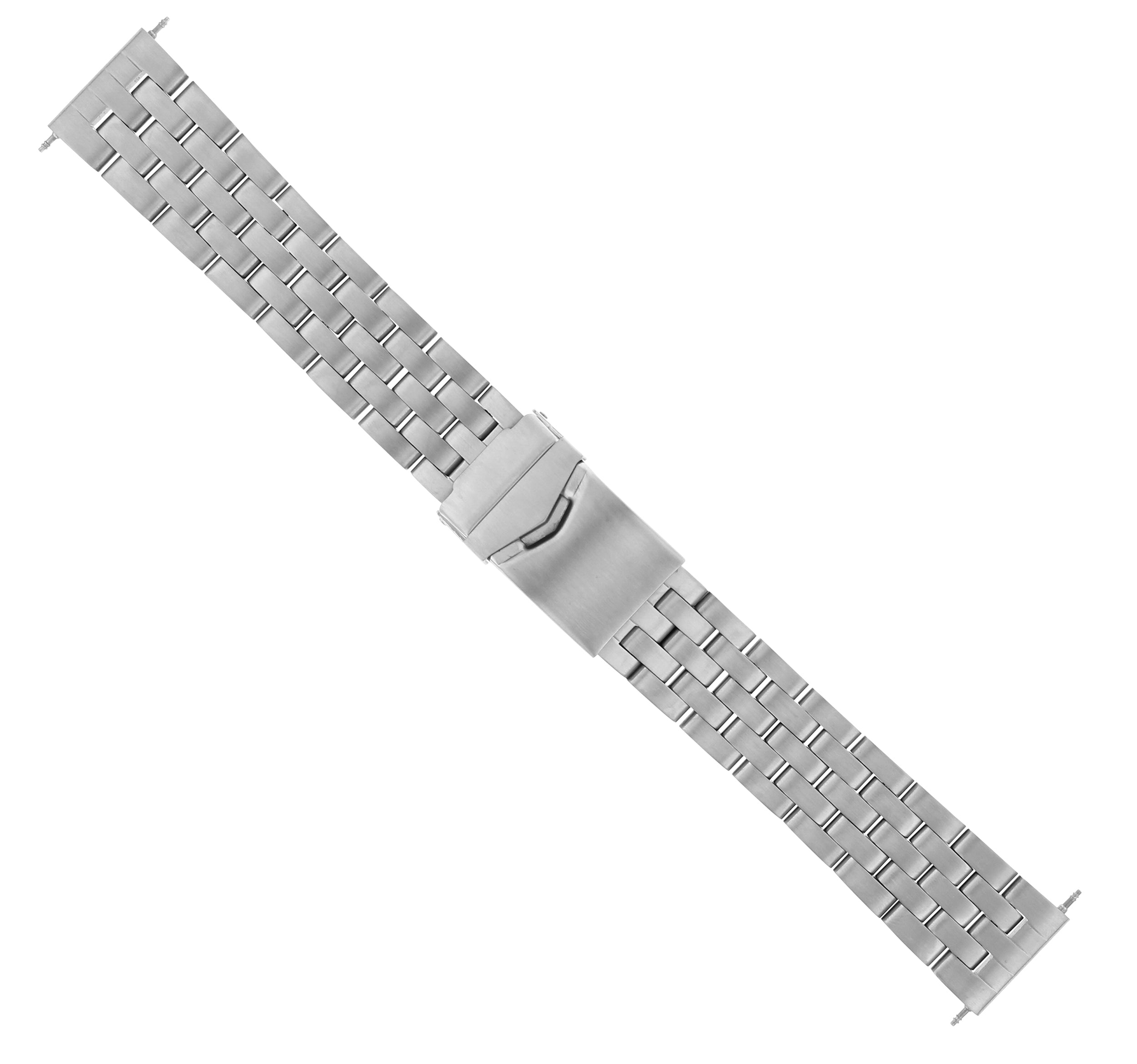 20MM WATCH BAND FOR BREITLING PILOT BENTLEY STEEL SHINY POLISHED ROUNDED END SE