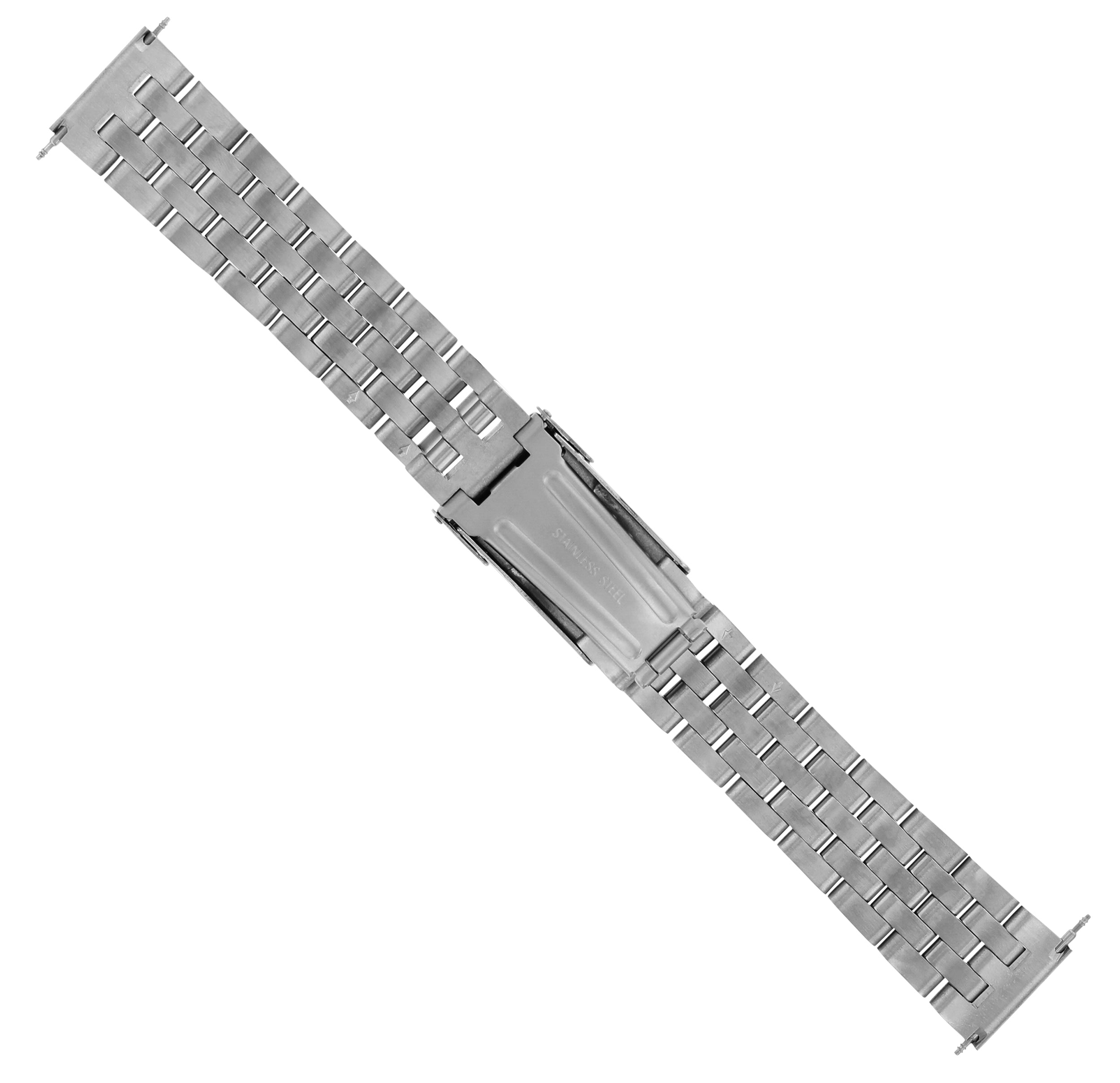 20MM WATCH BAND FOR BREITLING PILOT BENTLEY STEEL SHINY POLISHED ROUNDED END SE