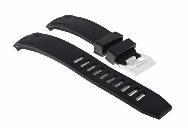 20MM RUBBER STRAP FOR 42MM OMEGA SEAMASTER PLANET 2201.51 2908.50 2209.50 BLACK