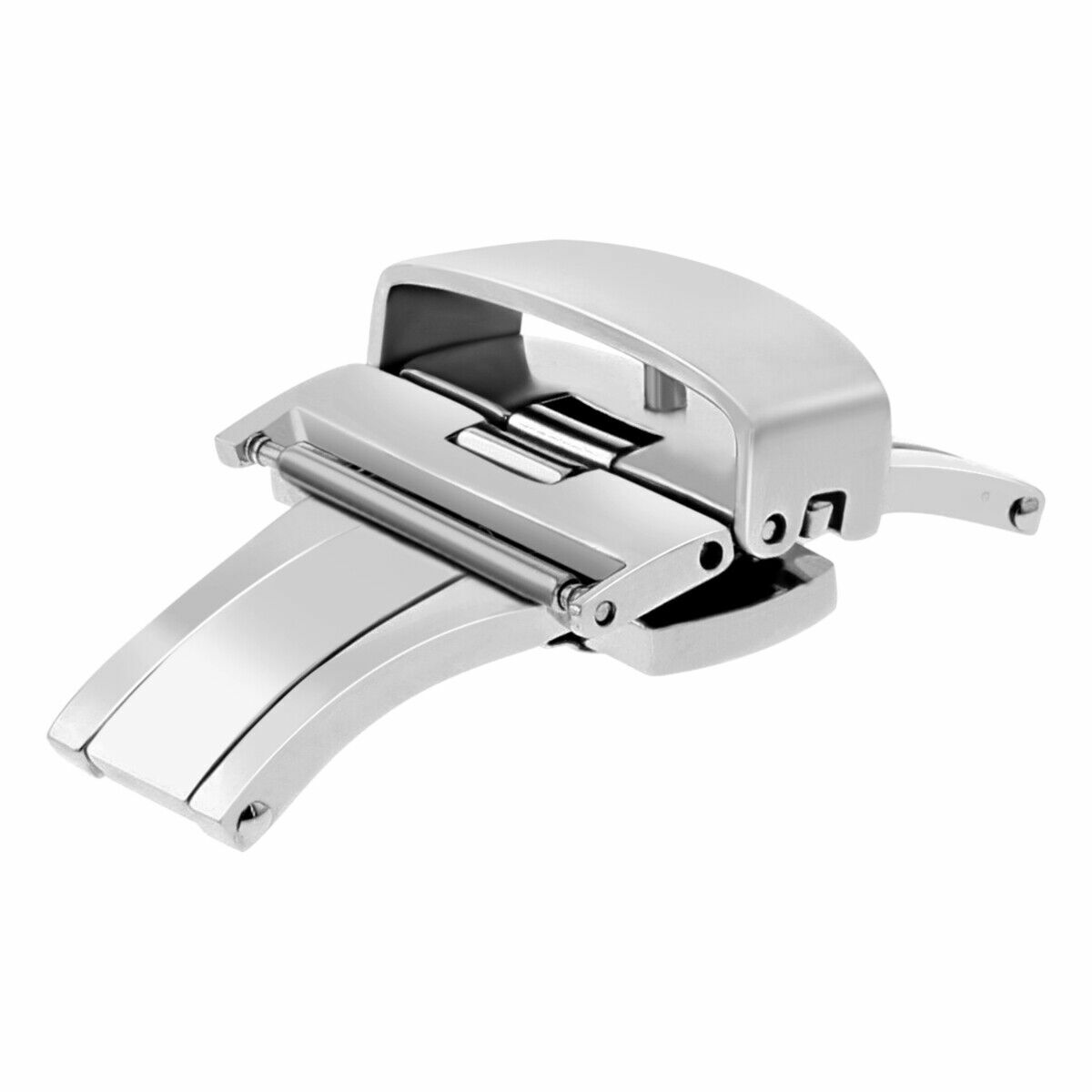 BUCKLE CLASP 20MM FOR IWC PILOT PORTUGUESE WATCH LEATHER STRAP BAND SHINY