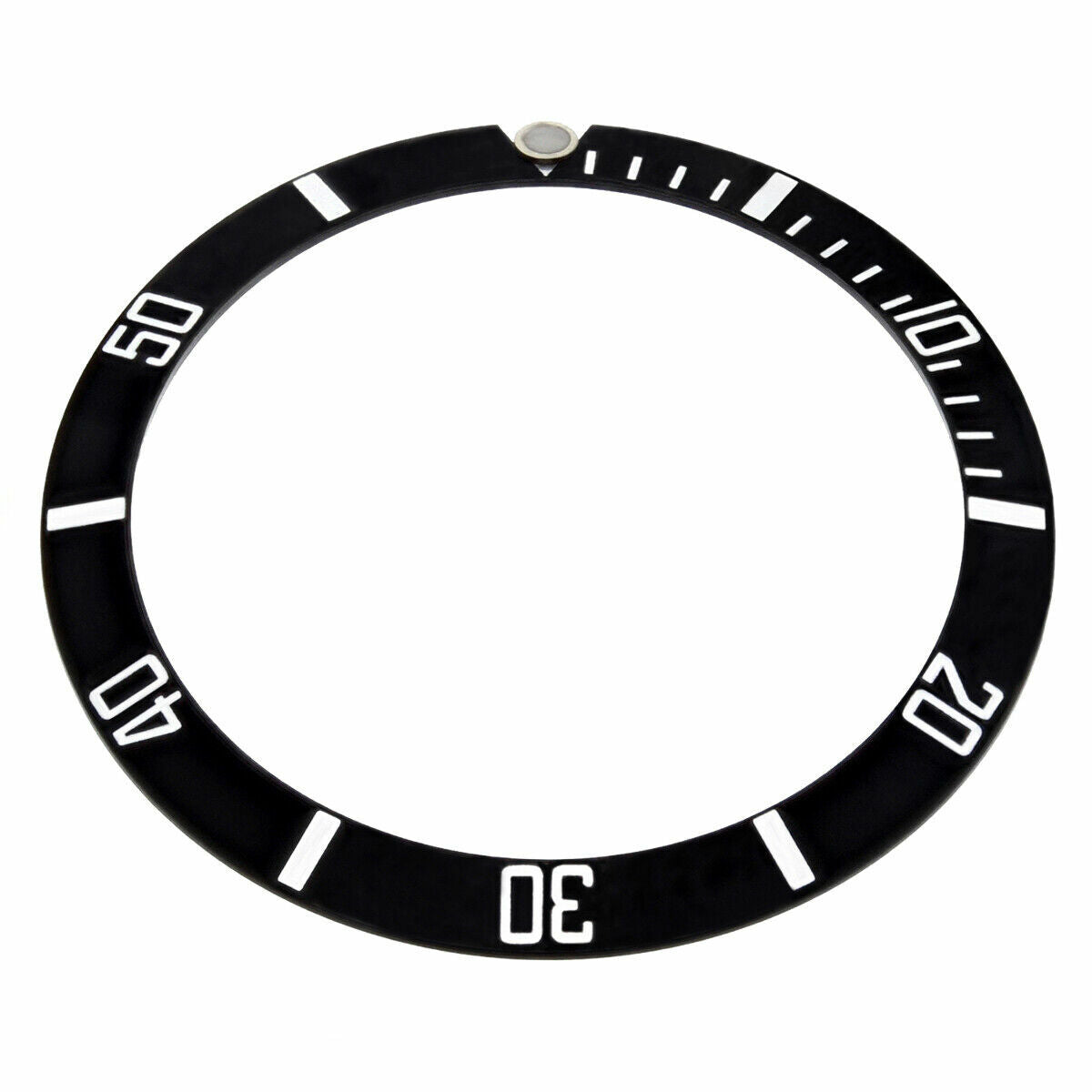 BEZEL INSERT FOR 40MM ROLEX SEA DWELLER 16600 OR 16660 WATCH BLACK