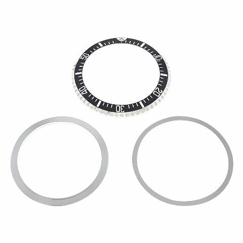 BEZEL & INSERT FOR VINTAGE ROLEX SUBMARINER MILITARY # 5517 WATCH INSTALLED