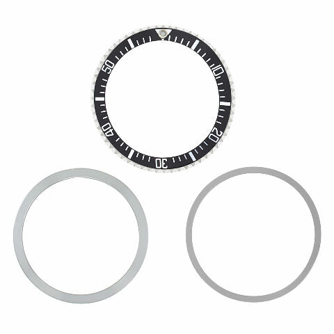 BEZEL & INSERT FOR VINTAGE ROLEX SUBMARINER MILITARY # 5517 WATCH INSTALLED